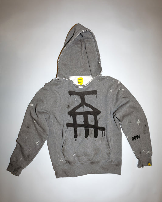 OOW® x PETER MISSING DISTRESSED HOODIE