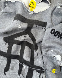 OOW® x PETER MISSING DISTRESSED HOODIE