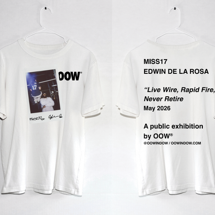 MISS17 & EDWIN DE LA ROSA: EXHIBITION T-SHIRT